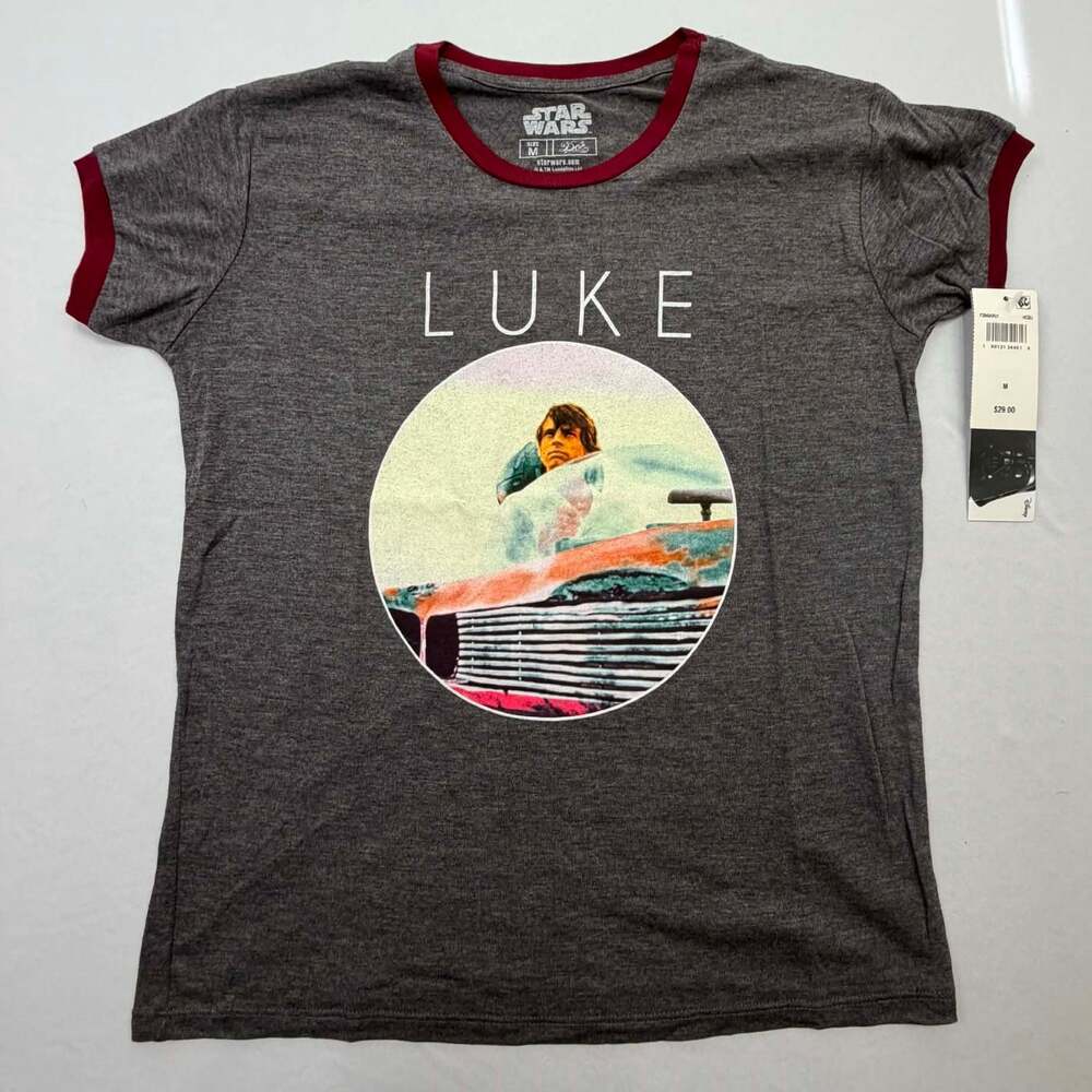 Star Wars Luke Skywalker Graphic Ringer T-Shirt